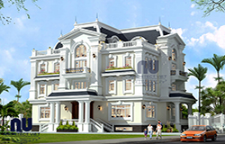 thiết kế biệt thự 3 tầng tân cổ điển