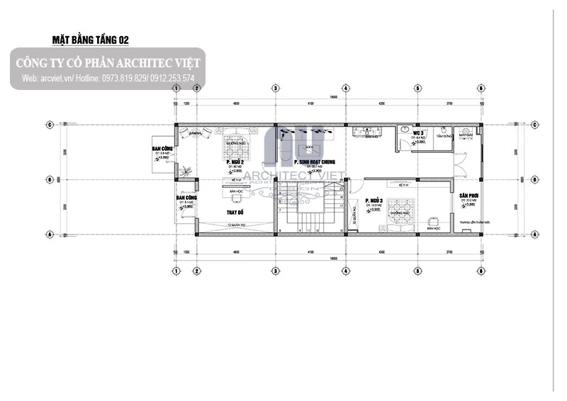 bố trí mặt bằng công năng tầng 2 mặt bằng công năng tầng 2