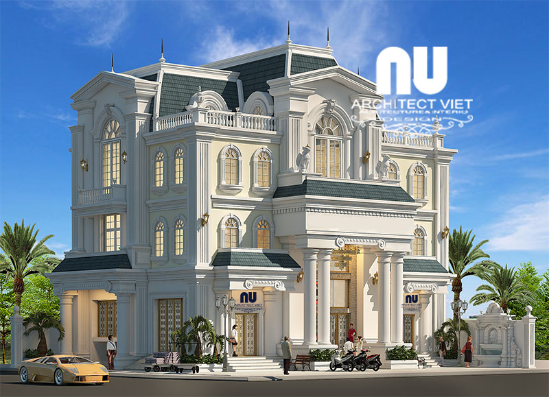 ngoại thất biệt thự tân cổ điển sang trọng thiết kế biệt thự tân cổ điển đẹp
