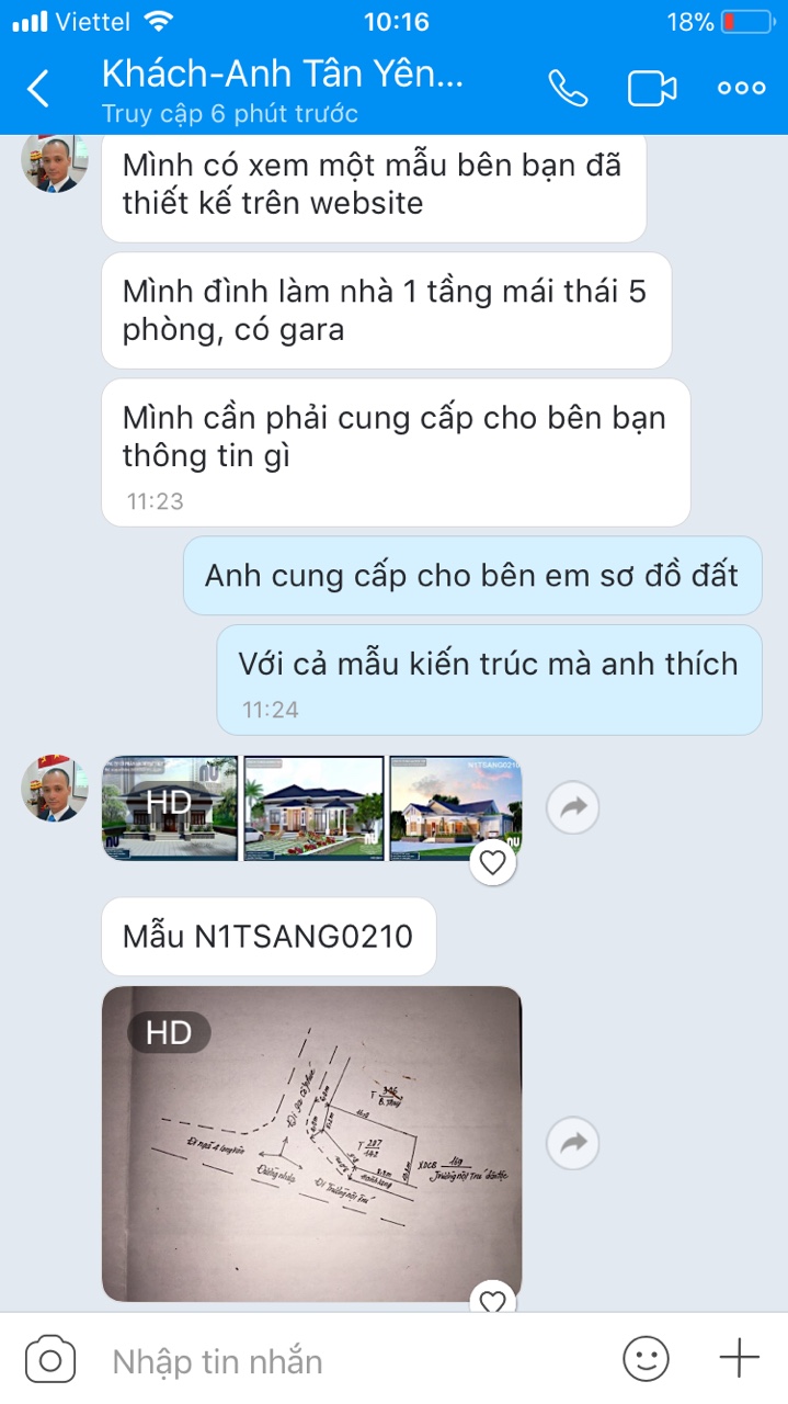 Mẫu nhà tham khảo và yêu cầu khách hàng