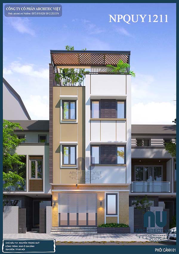 Nhà phố hiện đại