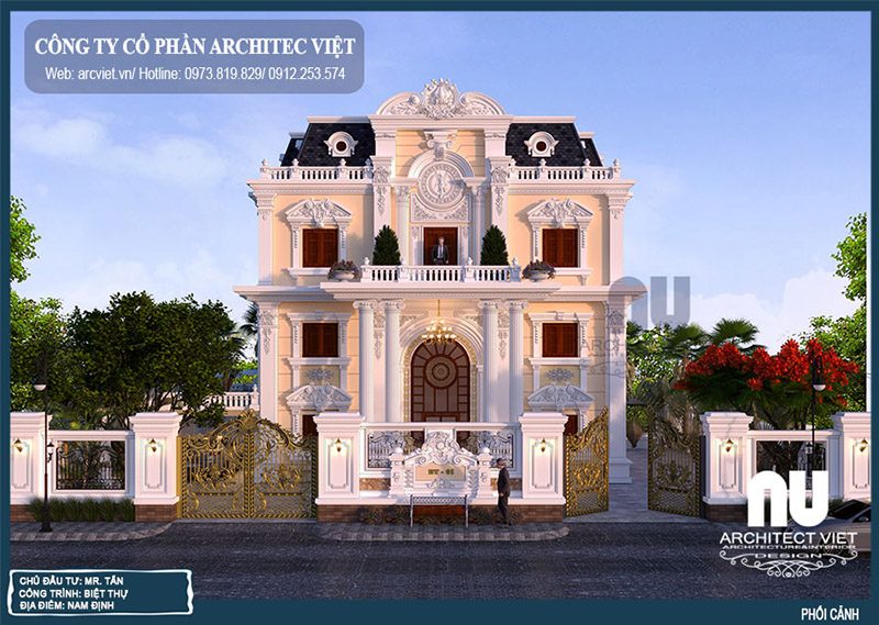 biệt thự kiểu Pháp đẹp