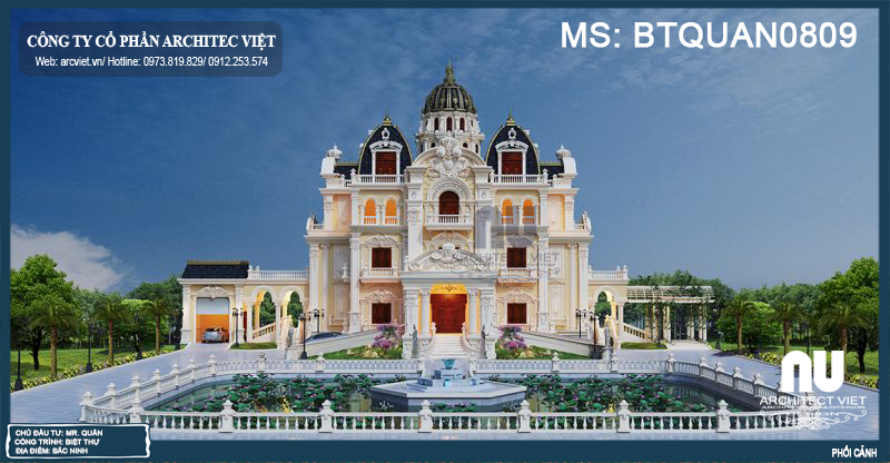 Mẫu biệt thự có thiết kế đẹp như lâu đài Thiết kế biệt thự đẹp như lâu đài