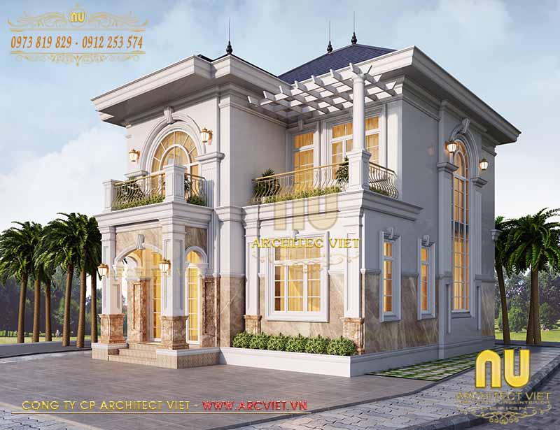 biệt thự 2 tầng phong cách tân cổ điển biet-thu-2-tang-tan-co-dien