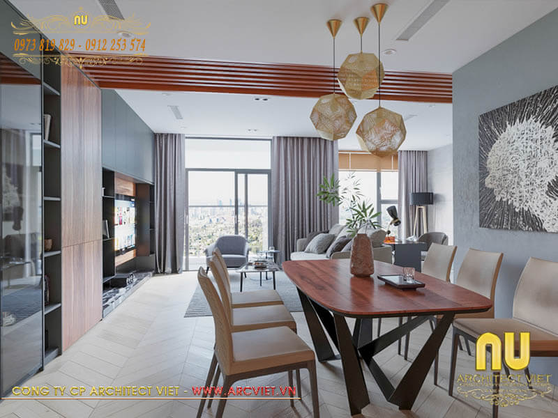 Bố trí nội thất đơn giản hài hòa trong biệt thự 3 tầng hiện đại biệt thự 3 tầng hiện đại