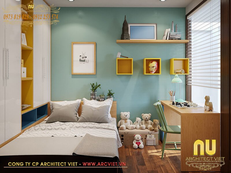 Thiết kế phòng ngủ đẹp biệt thự 3 tầng diện tích 120m2