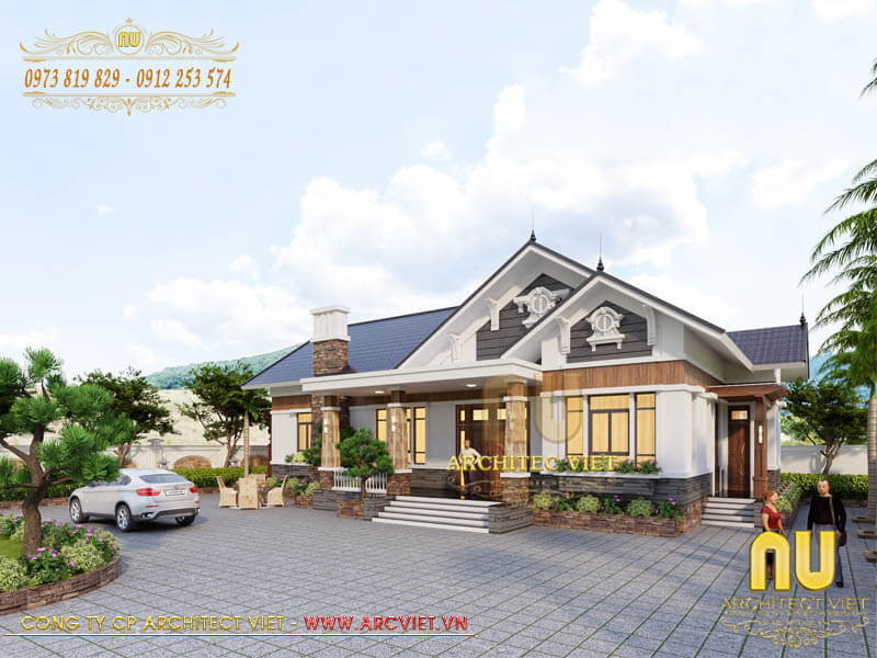 nhà biệt thự sân vườn đẹp biệt thự cấp 4 sân vườn