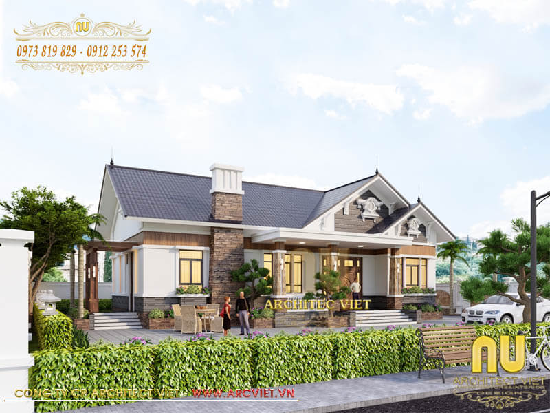 biệt thự sân vườn đẹp biệt thự cấp 4 sân vườn 180m2