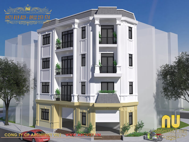 Những mẫu nhà phố lô góc đẹp 2 mặt tiền xây dựng với mục đích vừa để ở vừa phục vụ kinh doanh nhà lô phố góc đẹp
