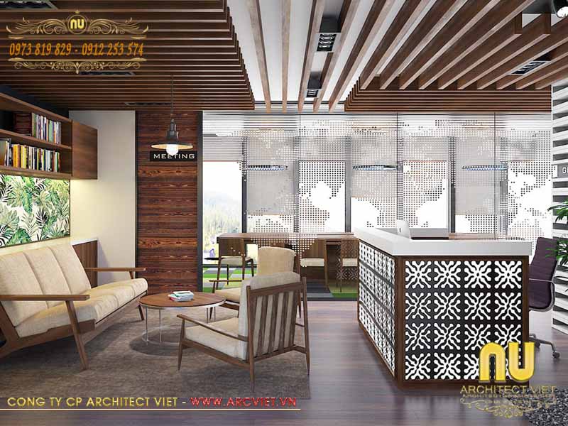 Thiết kế nội thất phòng giám đốc trong ngôi nhà thiết kế đẹp 5 tầng tân cổ điển 5x11m ngôi nhà thiết kế đẹp