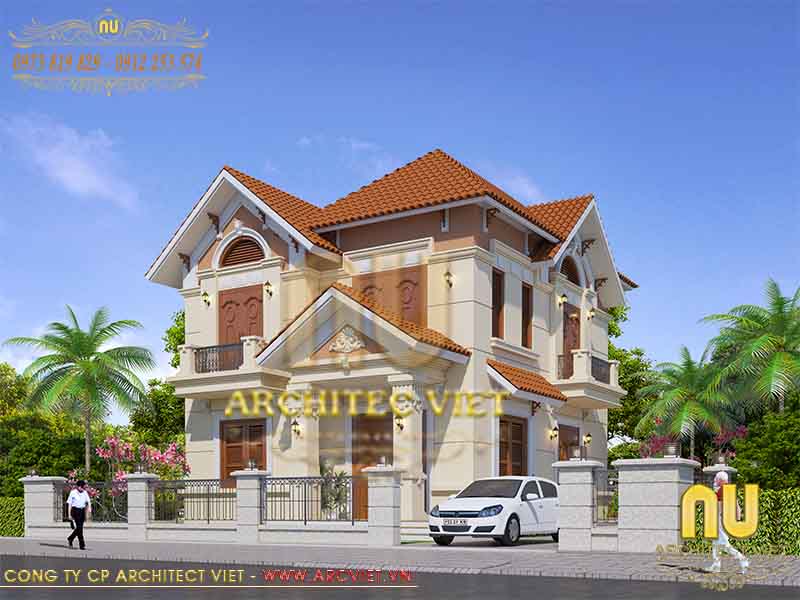 Xây nhà hai tầng với 500 triệu có mái chéo xây nhà hai tầng với 500 triệu