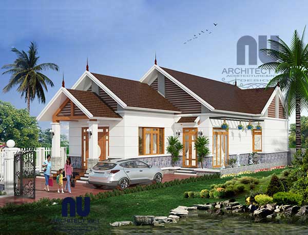 mặt bên nhà cấp 4 chữ l hình ảnh mặt bên nhà cấp 4 đẹp hình chữ l ngược 150m2