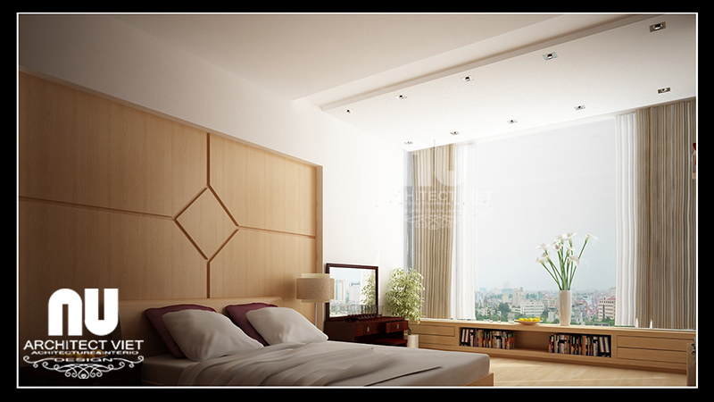 Thiết kế nội thất căn hộ chung cư Mỹ Đình - Phòng ngủ 1 View 1
