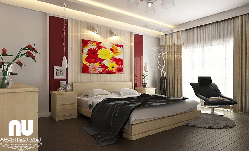 Thiết kế nội thất căn hộ chung cư Mỹ Đình - Phòng ngủ 2