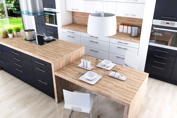 thiết kế nội thất phòng bếp với tone màu đen trắng 13 thiết kế nội thất phòng bếp với tone màu đen trắng 13