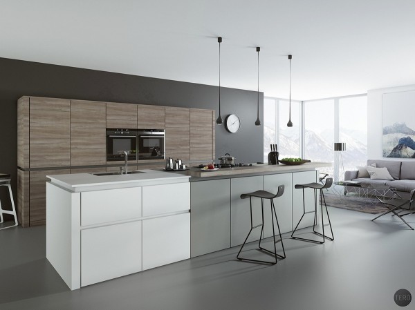 thiết kế nội thất phòng bếp với tone màu đen trắng 19 thiết kế nội thất phòng bếp với tone màu đen trắng 19