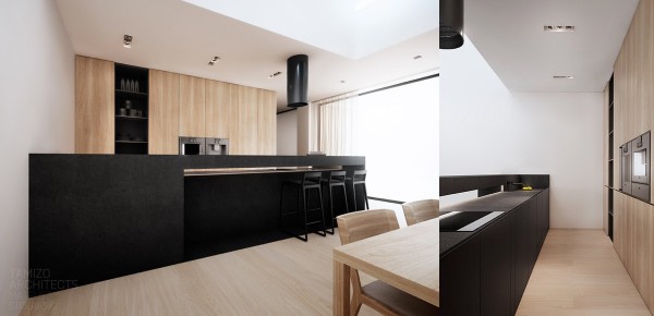 thiết kế nội thất phòng bếp với tone màu đen trắng 22 thiết kế nội thất phòng bếp với tone màu đen trắng 22