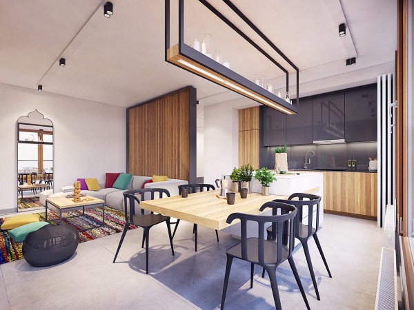 thiết kế nội thất phòng bếp với tone màu đen trắng 24 thiết kế nội thất phòng bếp với tone màu đen trắng 24