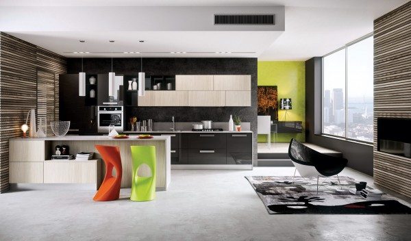 những ý tưởng phối màu độc đáo khi thiết kế nội thất phòng bếp 4