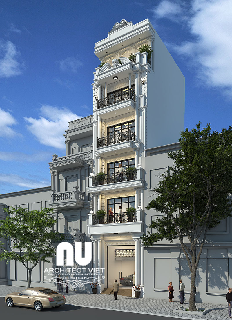 Mẫu nhà ống mặt tiền 5m dện tích 65m2