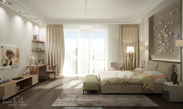 thiết kế nội thất phòng ngủ lãng mạn cho vợ chồng mới cưới 7 thiết kế nội thất phòng ngủ lãng mạn cho vợ chồng mới cưới 7