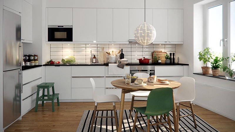 mẫu thiết kế nội thất phòng bếp theo phong cách scandinavian- 3 mẫu thiết kế nội thất phòng bếp theo phong cách scandinavian- 3
