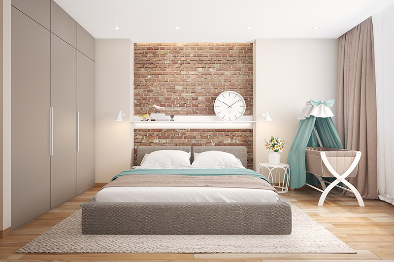 thiết kế nội thất phòng ngủ lạ lẫm với gạch xây không trát - 7 thiết kế nội thất phòng ngủ lạ lẫm với gạch xây không trát - 7