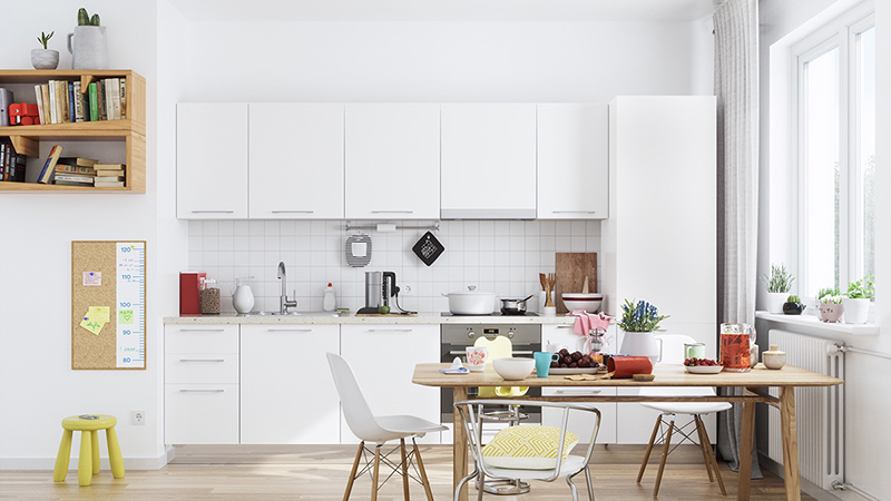 15 ý tưởng thiết kế nội thất phòng bếp với sắc trắng - 7 15 ý tưởng thiết kế nội thất phòng bếp với sắc trắng - 7