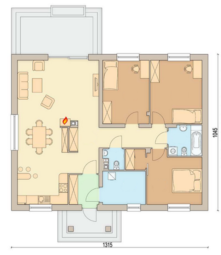 mat bang nha cap 4 3 phong ngu 100m2