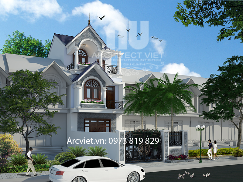 biệt thự phồ 3 tầng