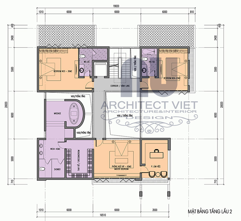 Thiết kế biệt thự nhà vườn 3 tầng trên đất 1000m2 tại Sóc Sơn8