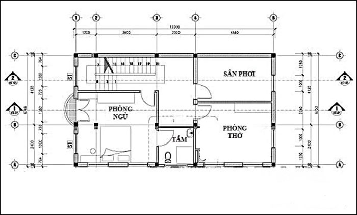 thiết kế nhà phố 8x12m 3 tầng hiện đại mặt tiền 8m đẹp 4