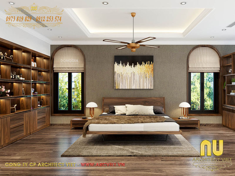 Thiết kế phòng thờ đẹp biệt thự hiện đại 150m2 2 tầng