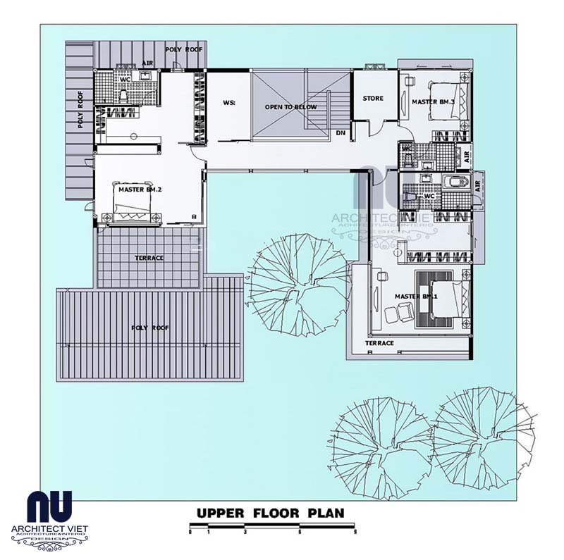 mẫu biệt thự 480m2 2 tầng hiện đại 3