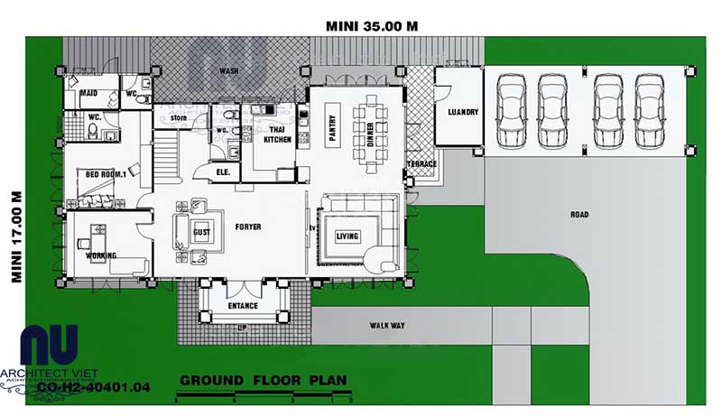 nhà biệt thự đẹp 400m2 2 tầng 2