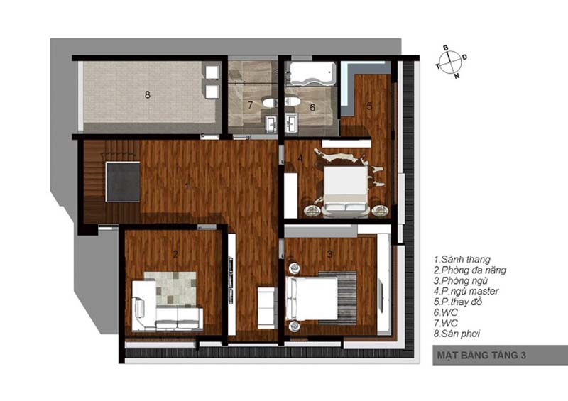 biệt thự 3 tầng hiện đại 15x22m 2 biệt thự 3 tầng hiện đại 15x22m 2