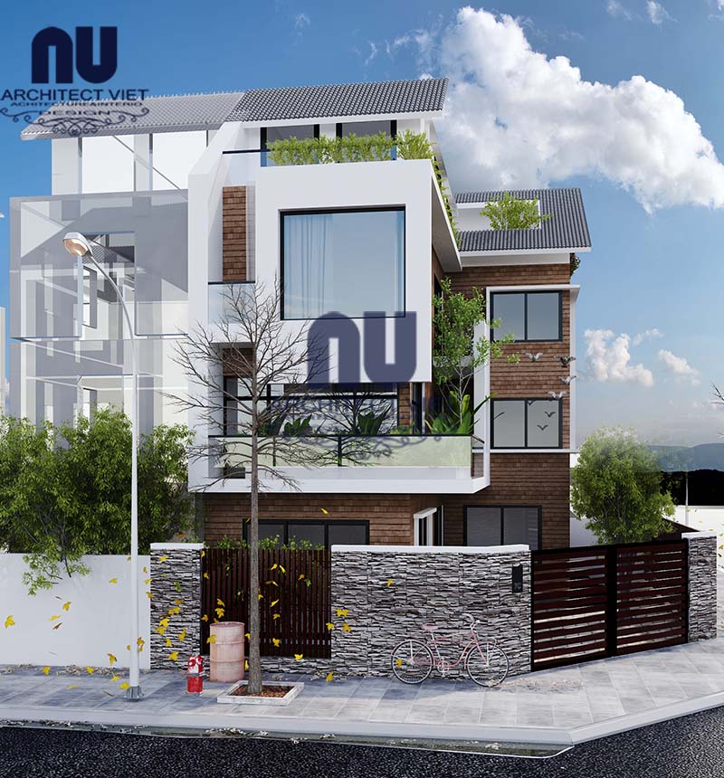 Thiết kế biệt thự 12x16m 3 tầng 1 tum hiện đại biệt thự 12x16m 3 tầng 1 tum hiện đại