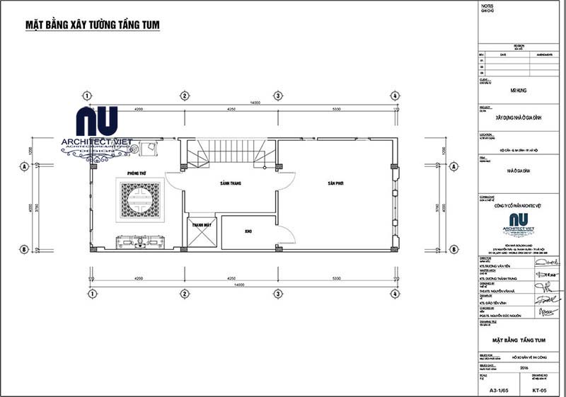biệt thự phố 4x14m 4 tầng tân cổ điển 3