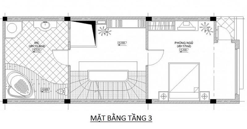 nhà ống 4x12m 4 tầng hiện đại 5