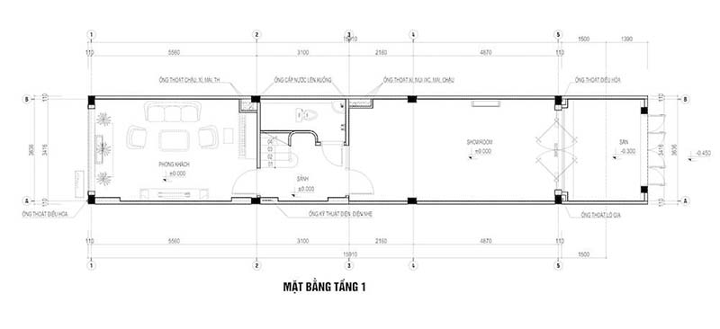 nhà phố 4x15m 4 tầng 1 tum 6