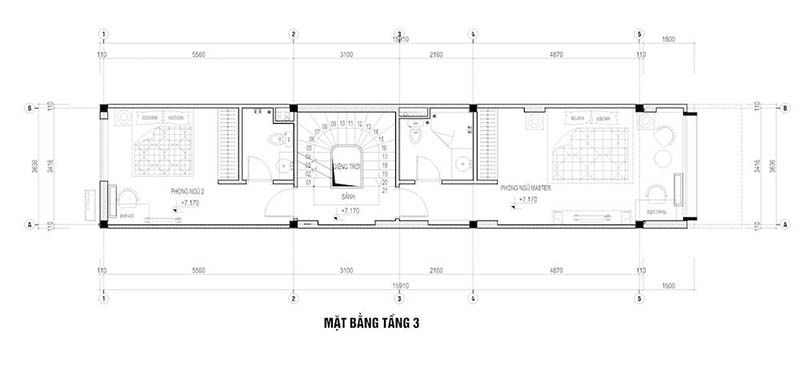 nhà phố 4x15m 4 tầng 1 tum 4
