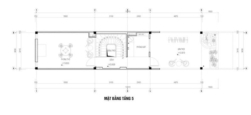 nhà phố 4x15m 4 tầng 1 tum 2
