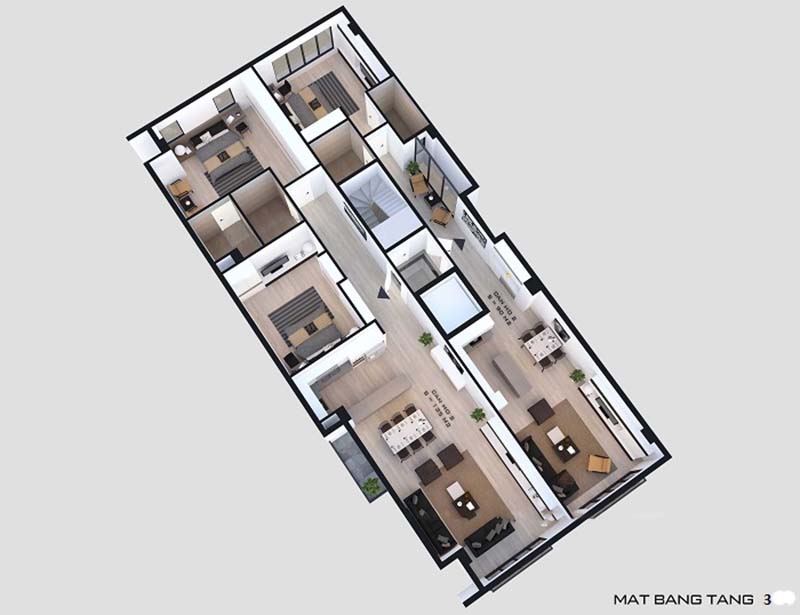 nhà phố 5 tầng hiện đại nhà phố 6x20m 5 tầng hiện đại 4