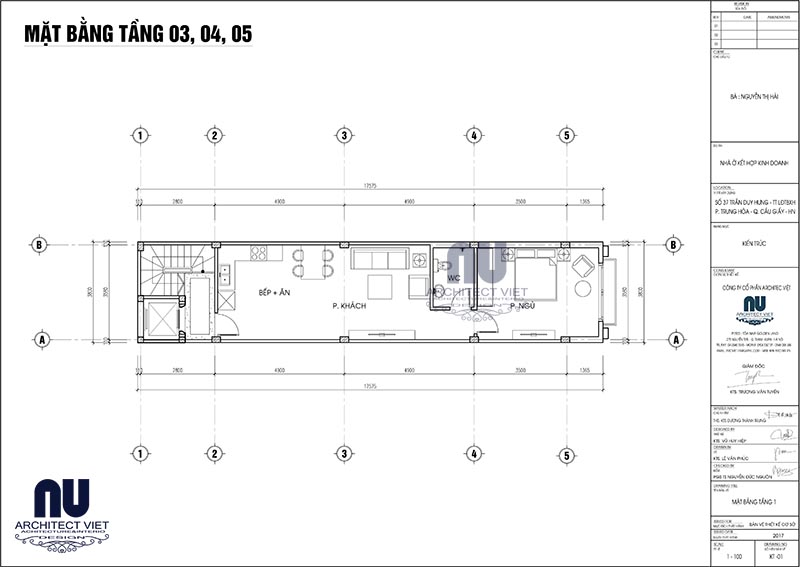 nhà ống 5 tầng Nhà ống 5 tầng