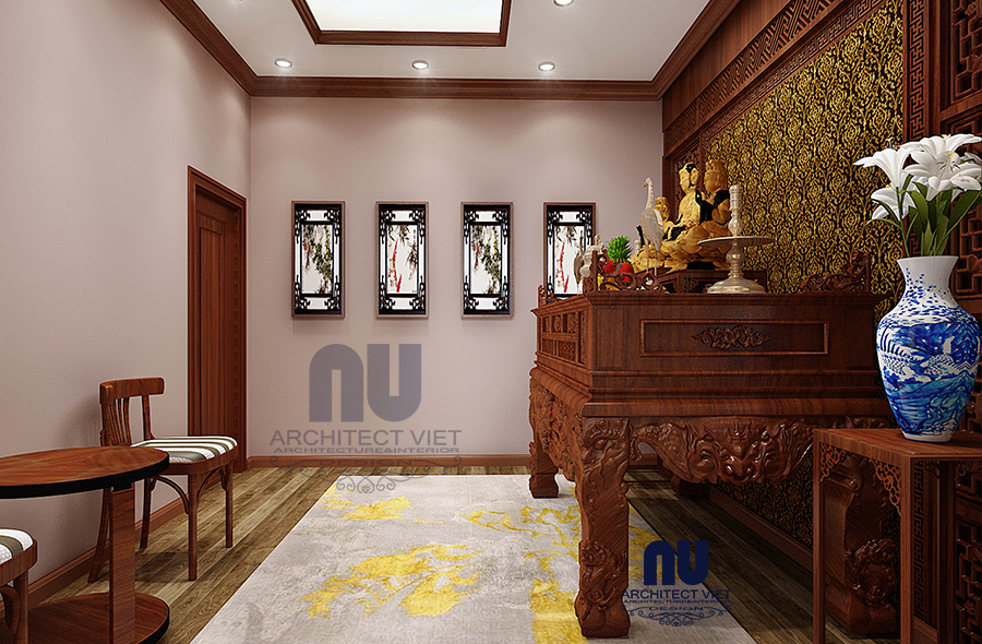 View 2 phòng thờ trong ngôi biệt thự 3 tầng tân cổ điển View 2 phòng thờ trong ngôi biệt thự 3 tầng tân cổ điển