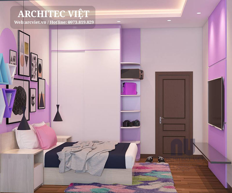 Phòng ngủ bé gái đẹp Nội thất phòng ngủ bé gái