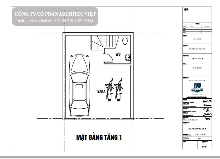 công năng sử dụng tầng 1 Mặt bằng tầng 1 nhà ống 183m2