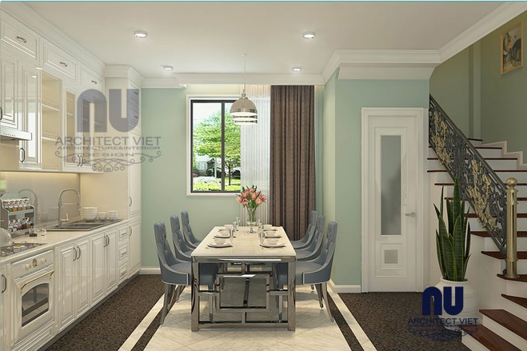 nội thất phòng bếp ăn nội thất nhà phố mặt tiền 5m