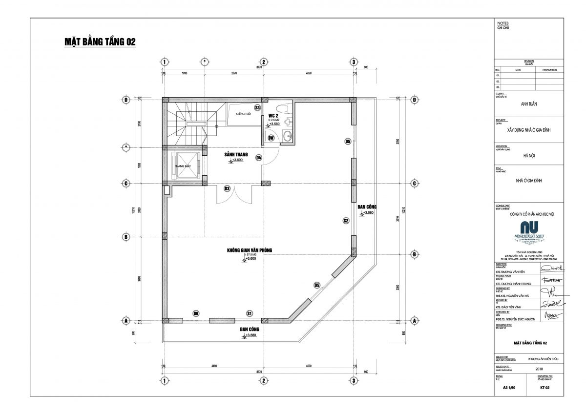 mặt bằng tầng 2 thiết kế nhà phố 2 mặt tiền kết hợp kinh doanh 90m2