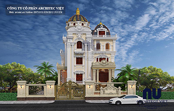 biệt thự cổ điển đẹp 180m2 mặt tiền biệt thự cổ điển 3 tầng diện tích 180m2